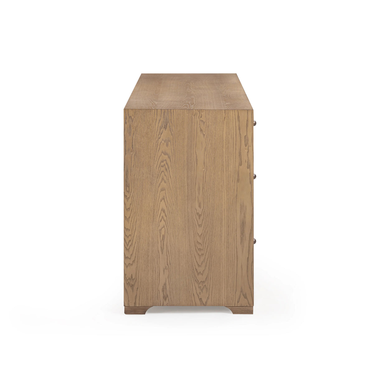 Laurentis 64" Light Taupe Suede and Wood 6-Drawer Dresser by TOV Furniture at Eve Furniture