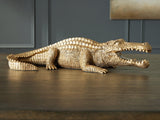 Lauretman Antique Gold Finish Sculpture by Ashley at Eve Furniture