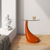 Lava Accent Table in Orange by Manhattan Comfort at Eve Furniture