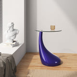 Lava Accent Table in Purple by Manhattan Comfort at Eve Furniture