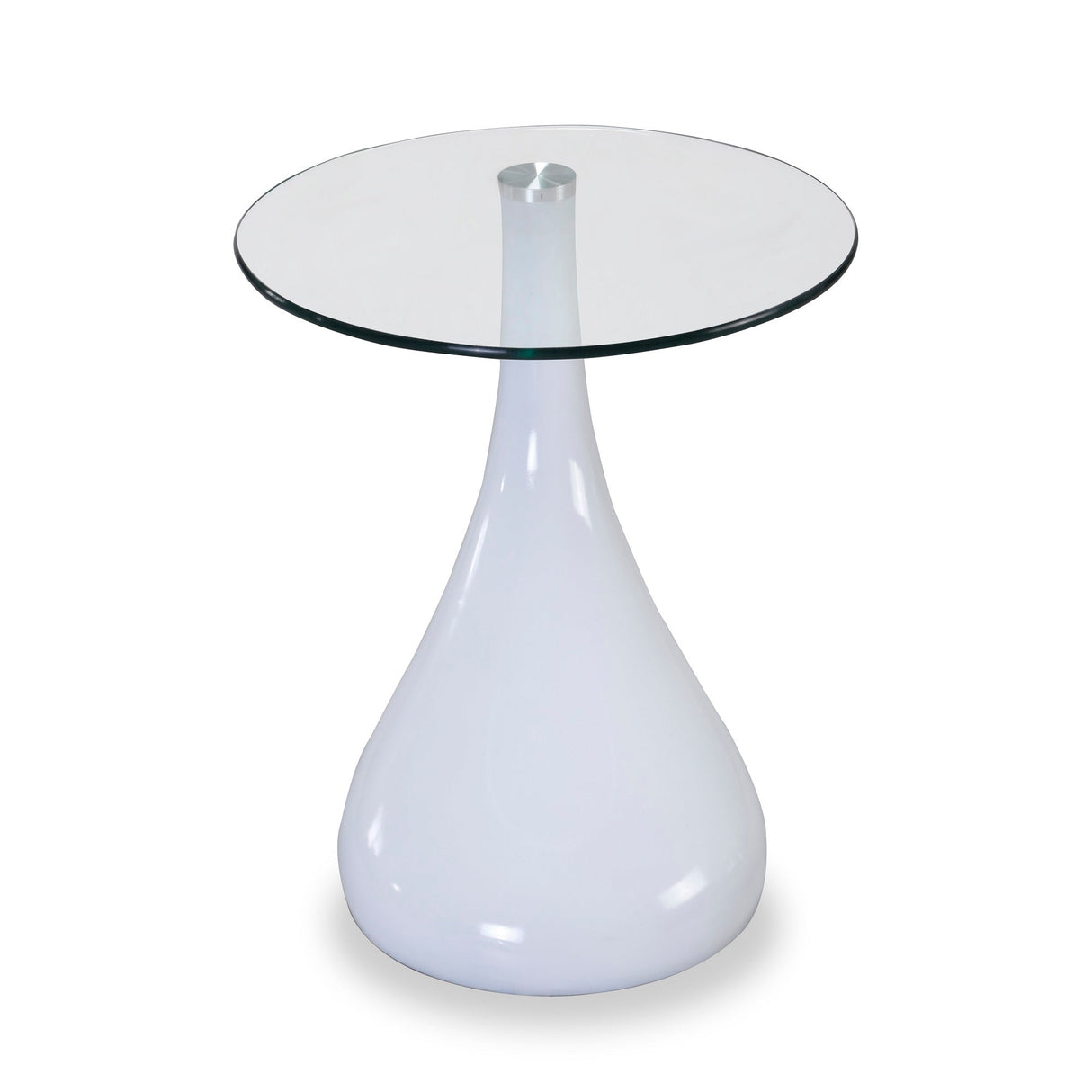 Lava Accent Table in White by Manhattan Comfort at Eve Furniture