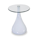 Lava Accent Table in White by Manhattan Comfort at Eve Furniture