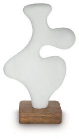 Lavarsen White/Brown Sculpture by Ashley at Eve Furniture
