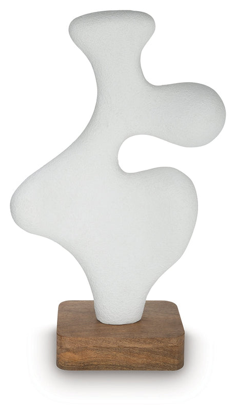 Lavarsen White/Brown Sculpture by Ashley at Eve Furniture