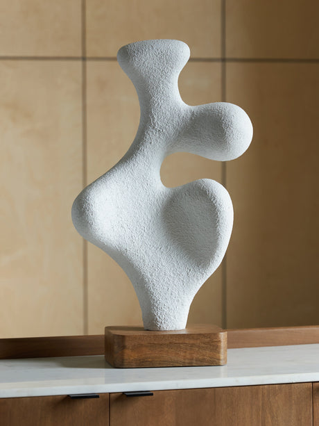 Lavarsen White/Brown Sculpture by Ashley at Eve Furniture