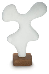 Lavarsen White/Brown Sculpture by ASHLEY FURNITURE at Eve Furniture