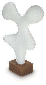 Lavarsen White/Brown Sculpture by ASHLEY FURNITURE at Eve Furniture