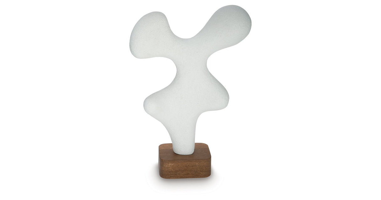 Lavarsen White/Brown Sculpture by ASHLEY FURNITURE at Eve Furniture