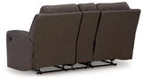 Lavenhorne Granite Manual Reclining Loveseat with Console by Ashley at Eve Furniture