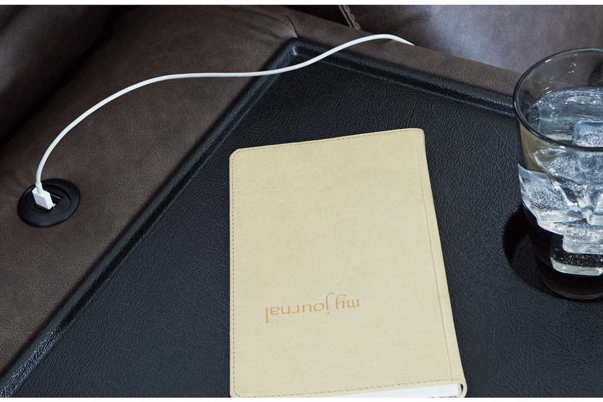 Lavenhorne Granite Manual Reclining Sofa & Loveseat by Ashley at Eve Furniture