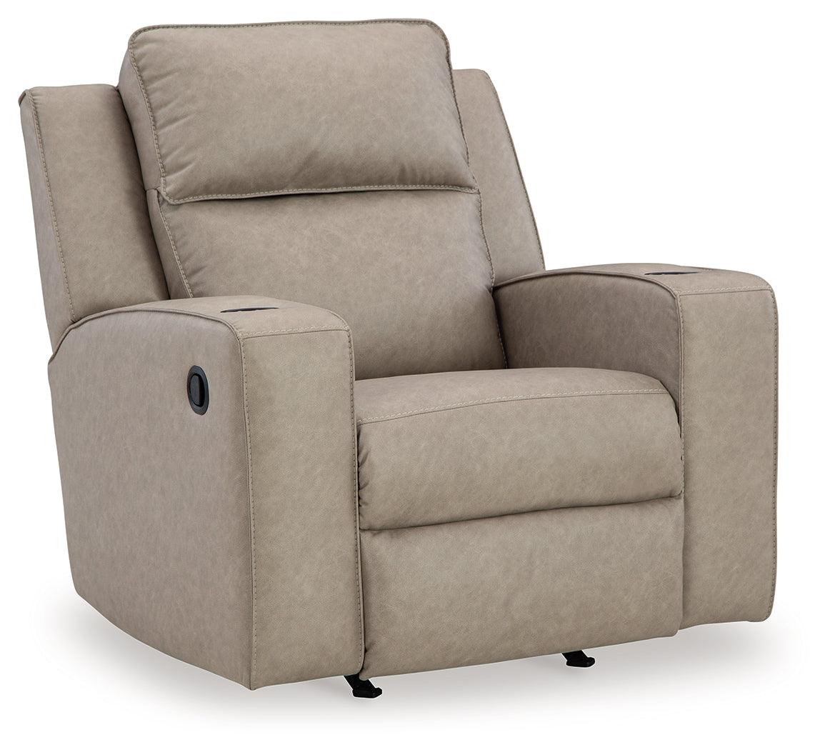 Lavenhorne Pebble Manual Recliner by Ashley at Eve Furniture