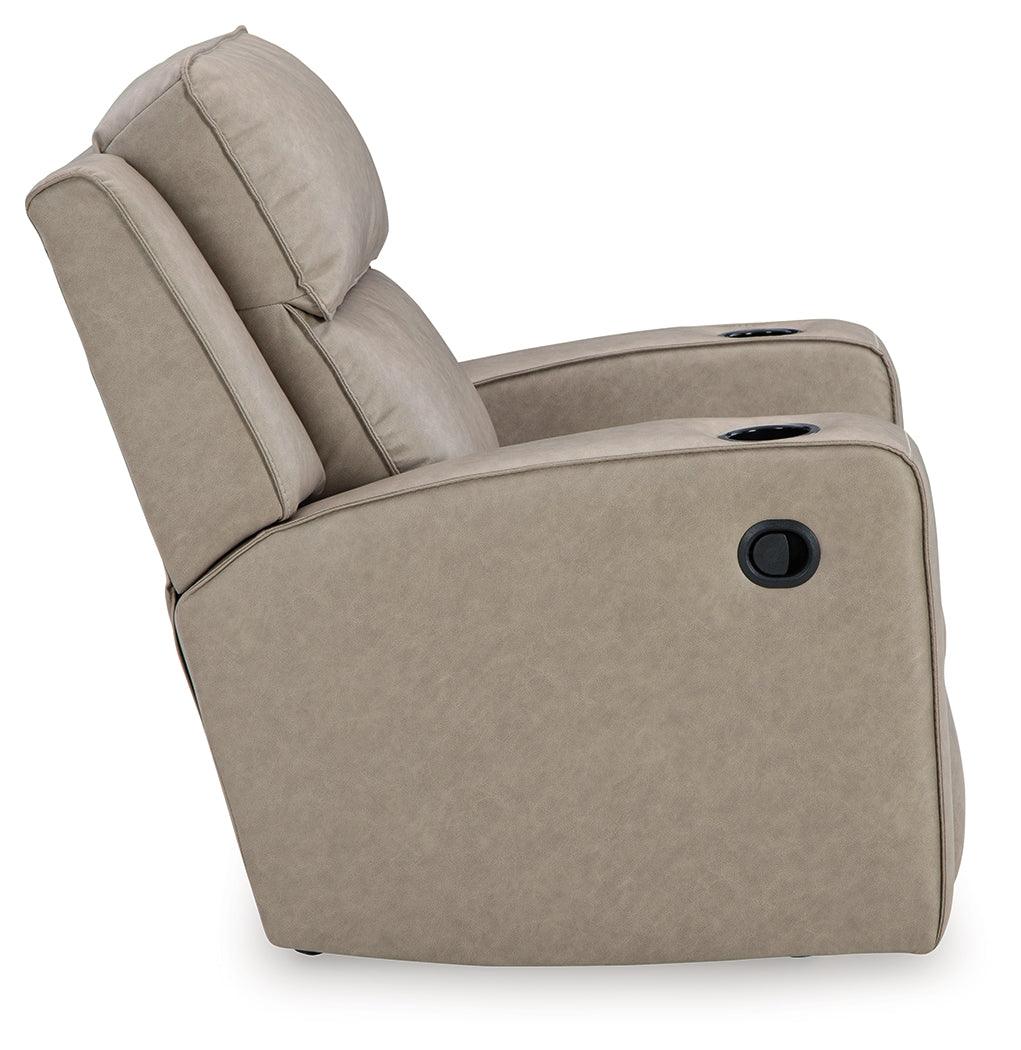 Lavenhorne Pebble Manual Recliner by Ashley at Eve Furniture