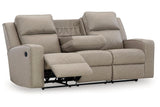 Lavenhorne Pebble Manual Reclining Sofa and Loveseat by Ashley at Eve Furniture