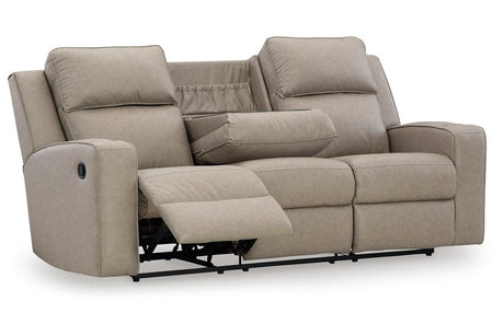 Lavenhorne Pebble Manual Reclining Sofa and Loveseat by Ashley at Eve Furniture