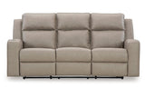 Lavenhorne Pebble Manual Reclining Sofa and Loveseat by Ashley at Eve Furniture