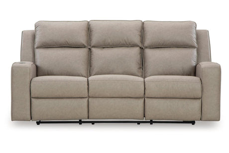 Lavenhorne Pebble Manual Reclining Sofa and Loveseat by Ashley at Eve Furniture