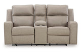 Lavenhorne Pebble Manual Reclining Sofa and Loveseat by Ashley at Eve Furniture