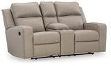 Lavenhorne Pebble Reclining Loveseat with Console