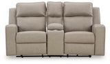 Lavenhorne Pebble Reclining Loveseat with Console