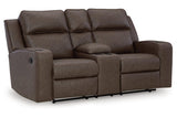 Lavenhorne Umber Reclining Sofa, Loveseat and Recliner by Ashley at Eve Furniture
