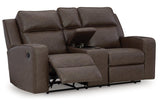 Lavenhorne Umber Reclining Sofa, Loveseat and Recliner by Ashley at Eve Furniture
