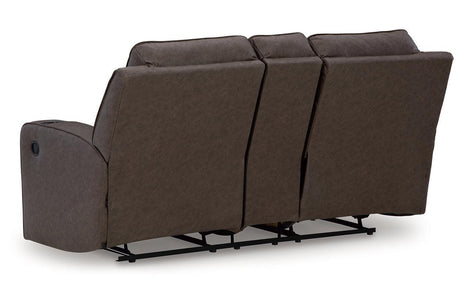 Lavenhorne Umber Reclining Sofa, Loveseat and Recliner by Ashley at Eve Furniture
