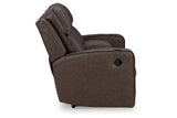 Lavenhorne Umber Reclining Sofa, Loveseat and Recliner by Ashley at Eve Furniture
