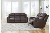 Lavenhorne Umber Reclining Sofa, Loveseat and Recliner by Ashley at Eve Furniture