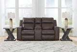 Lavenhorne Umber Reclining Sofa, Loveseat and Recliner by Ashley at Eve Furniture