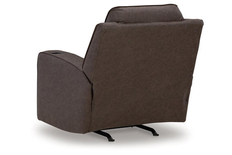 Lavenhorne Umber Reclining Sofa, Loveseat and Recliner by Ashley at Eve Furniture
