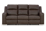 Lavenhorne Umber Reclining Sofa, Loveseat and Recliner by Ashley at Eve Furniture