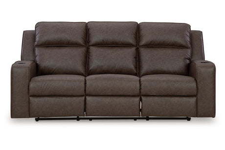 Lavenhorne Umber Reclining Sofa, Loveseat and Recliner by Ashley at Eve Furniture