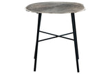 Laverford Chrome/Black End Table by Ashley at Eve Furniture