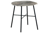 Laverford Chrome/Black End Table by Ashley at Eve Furniture