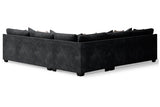 Lavernett Charcoal 3-Piece Sectional by Ashley at Eve Furniture
