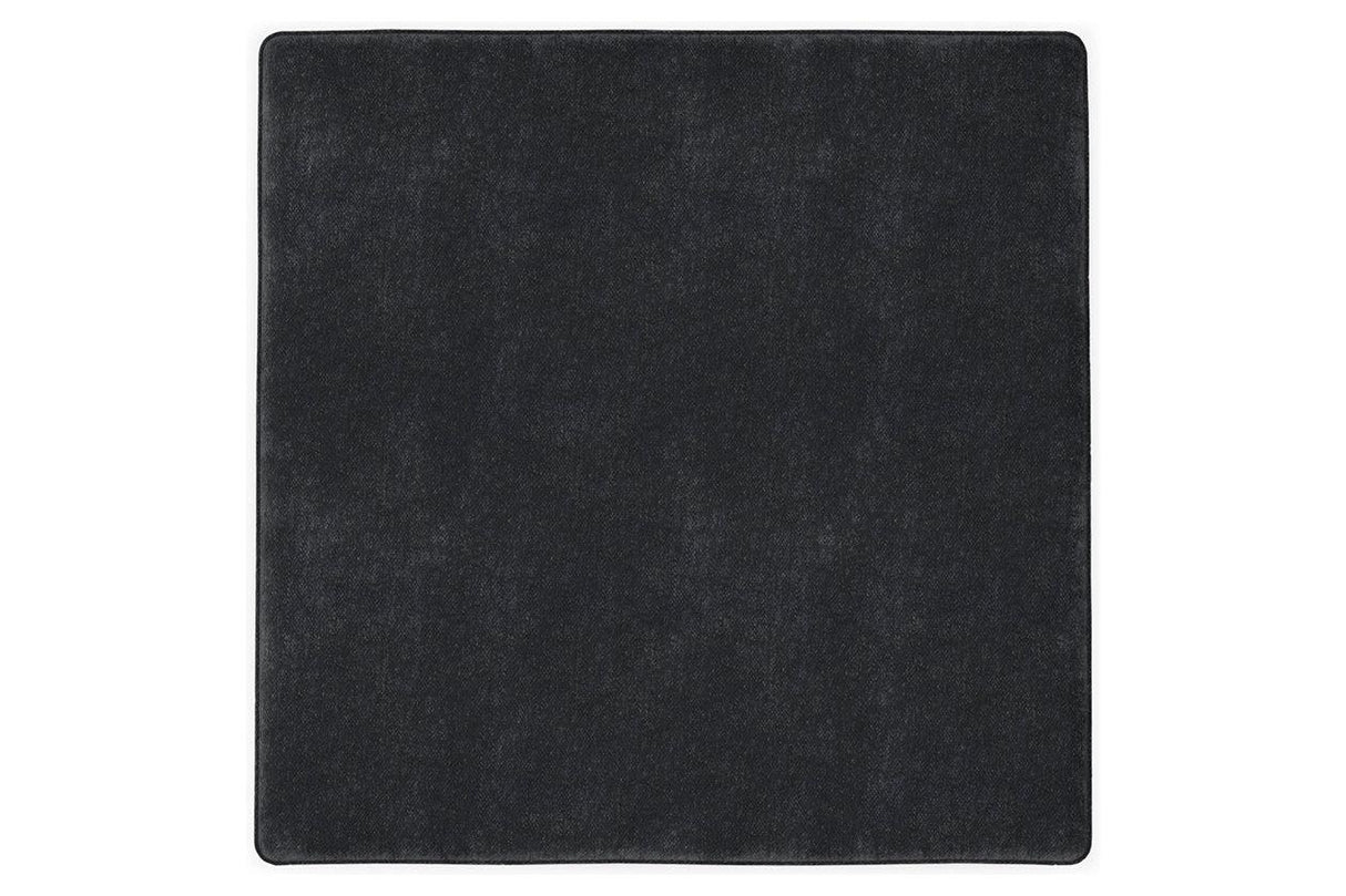 Lavernett Charcoal Oversized Accent Ottoman by Ashley at Eve Furniture