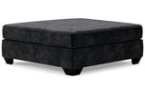 Lavernett Charcoal Oversized Accent Ottoman by Ashley at Eve Furniture