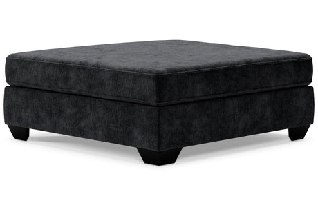 Lavernett Charcoal Oversized Accent Ottoman by Ashley at Eve Furniture