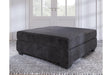 Lavernett Charcoal Oversized Accent Ottoman by Ashley at Eve Furniture