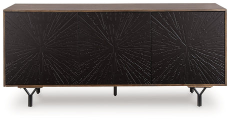 Lavinmont Multi Brown Accent Cabinet by Ashley at Eve Furniture