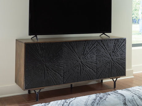 Lavinmont Multi Brown Accent Cabinet by Ashley at Eve Furniture