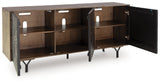 Lavinmont Multi Brown Accent Cabinet by ASHLEY FURNITURE at Eve Furniture