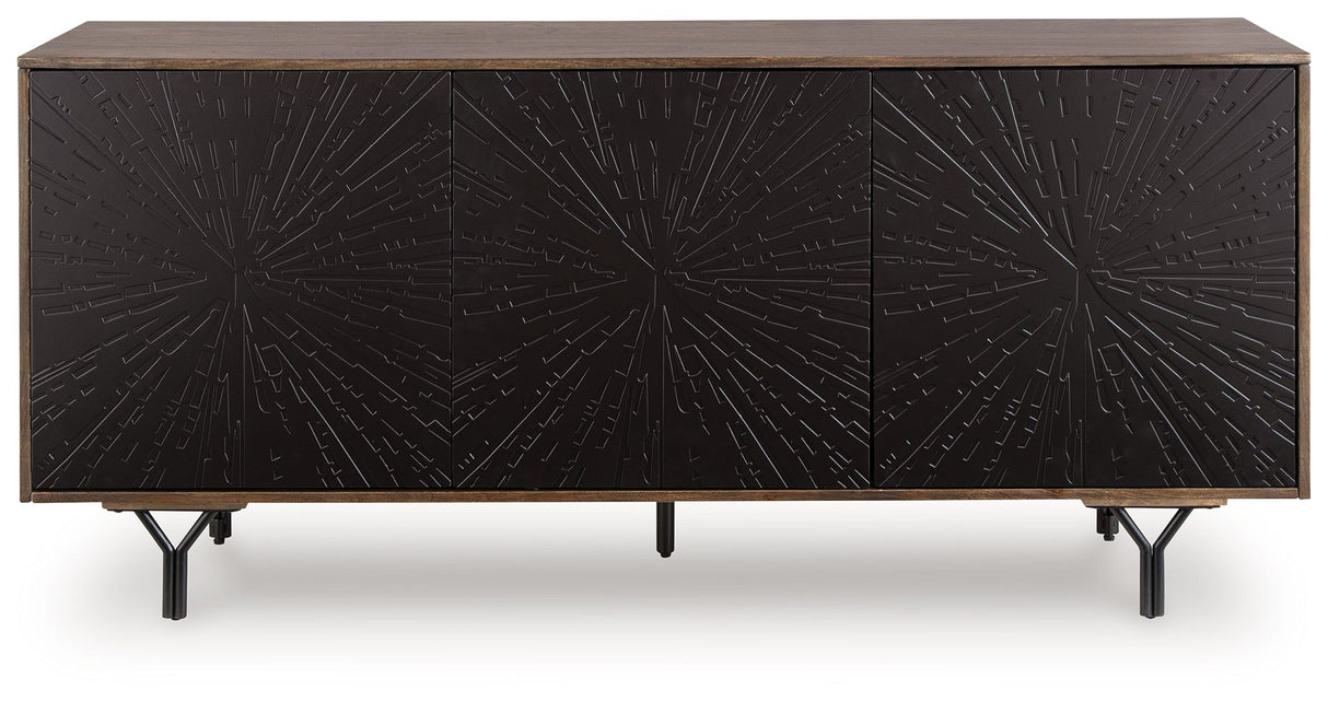 Lavinmont Multi Brown Accent Cabinet by ASHLEY FURNITURE at Eve Furniture