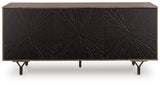 Lavinmont Multi Brown Accent Cabinet by ASHLEY FURNITURE at Eve Furniture