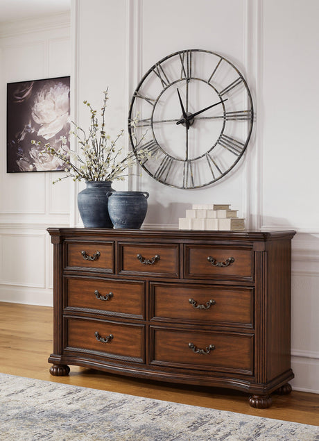 Lavinton Brown Dresser by Ashley at Eve Furniture
