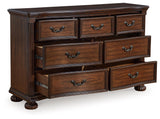 Lavinton Brown Dresser by Ashley at Eve Furniture