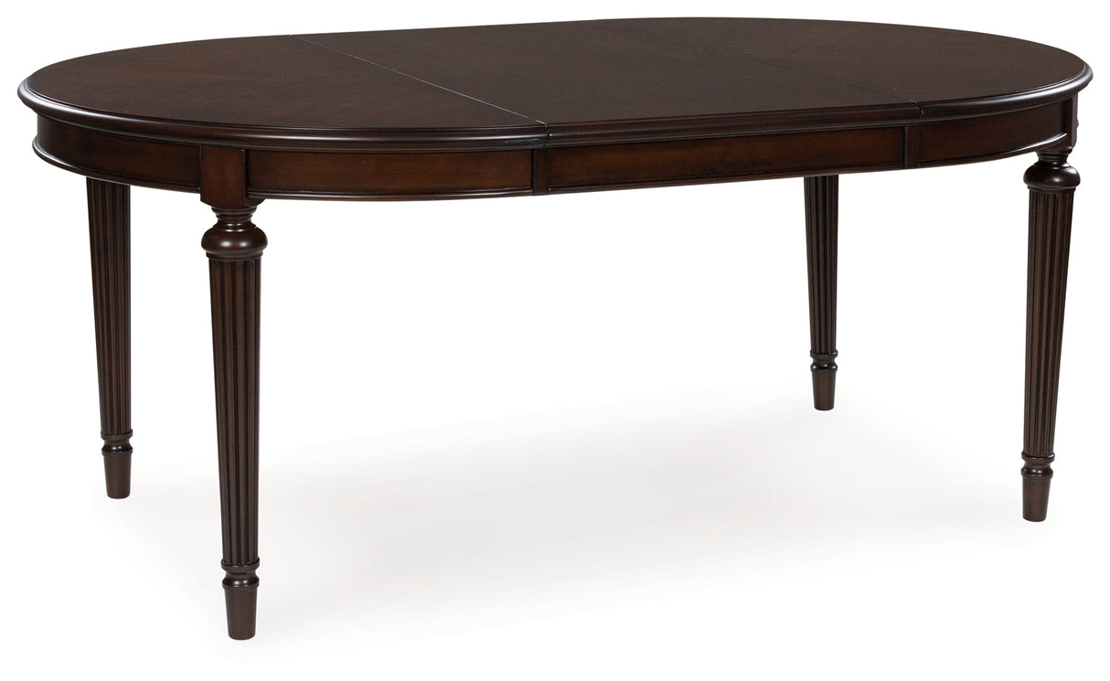 Lavinton Brown Extension Dining Table and 4 Chairs by Ashley at Eve Furniture