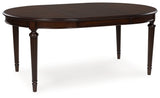 Lavinton Brown Extension Dining Table and 4 Chairs by Ashley at Eve Furniture