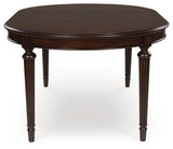 Lavinton Brown Extension Dining Table and 4 Chairs by Ashley at Eve Furniture