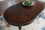 Lavinton Brown Extension Dining Table and 4 Chairs by Ashley at Eve Furniture